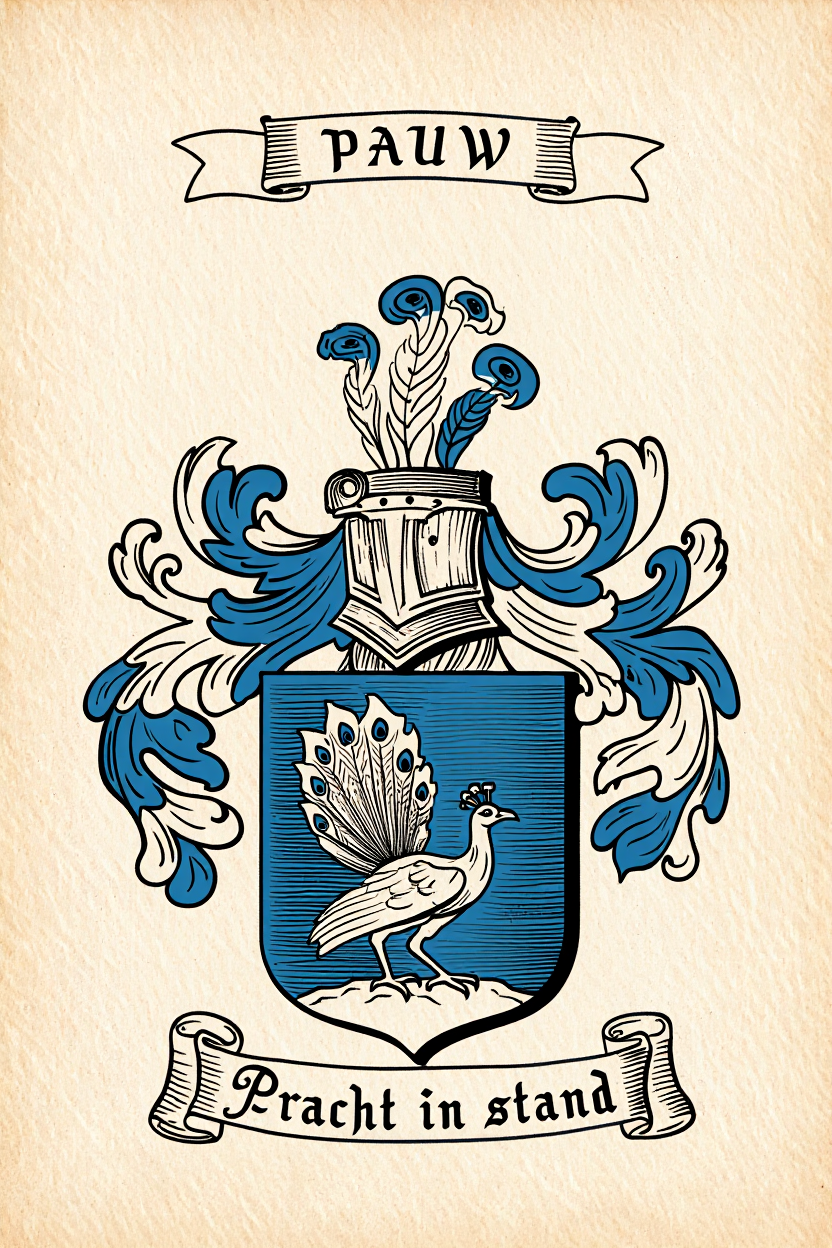 Familiewapen van de achternaam PAUW