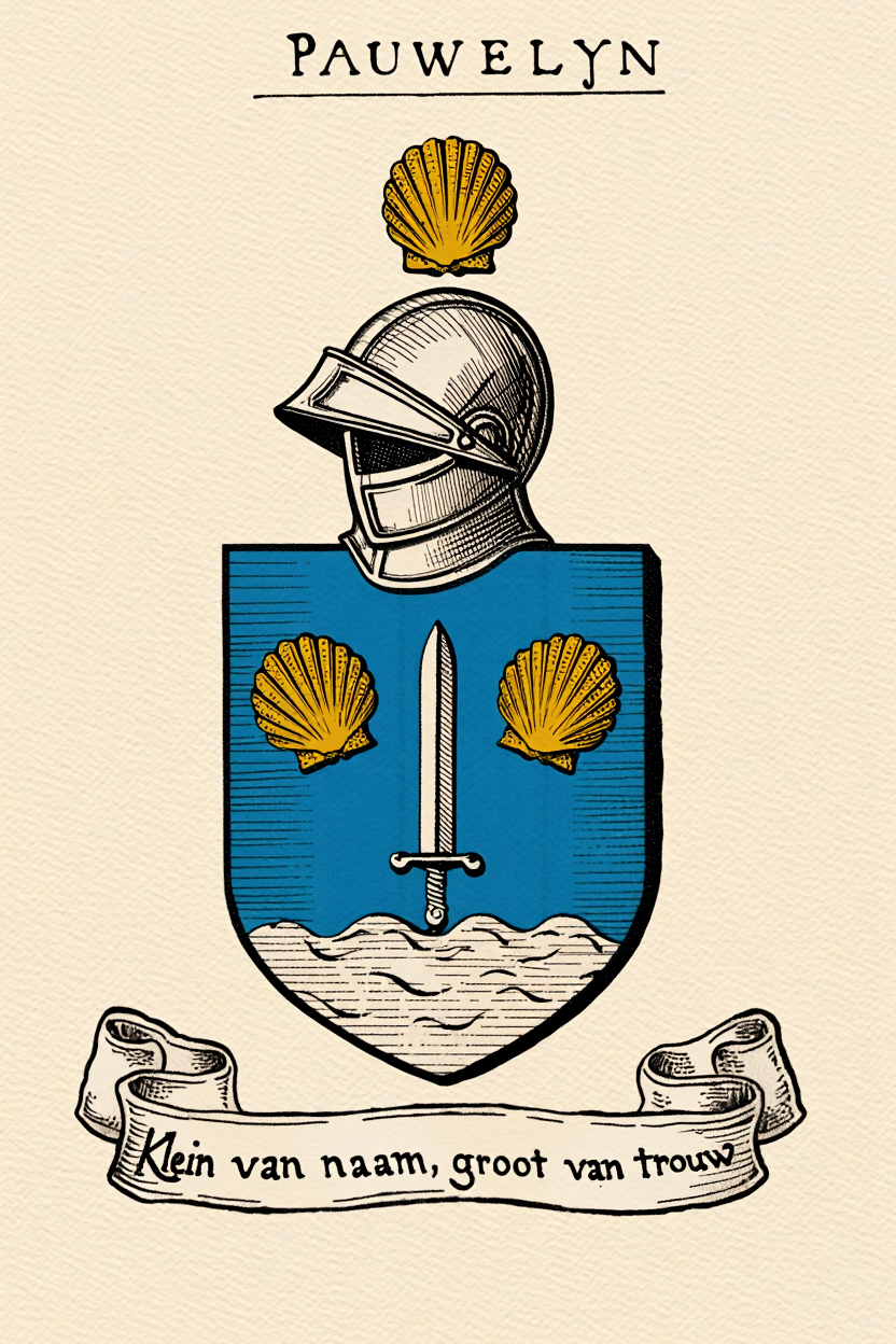 Familiewapen van de achternaam PAUWELYN