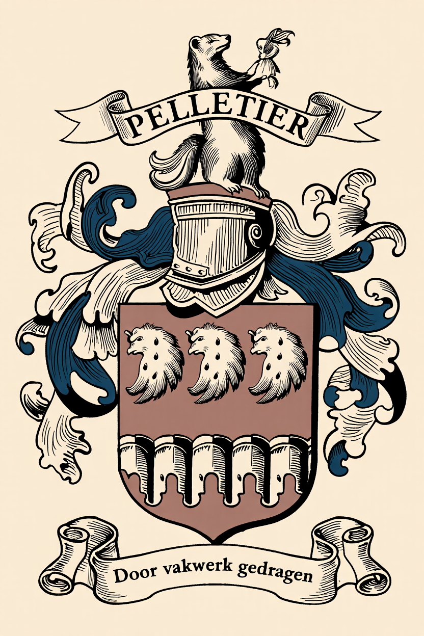 Familiewapen van de achternaam PELLETIER