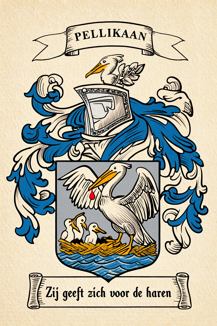 Familiewapen van de achternaam PELLIKAAN