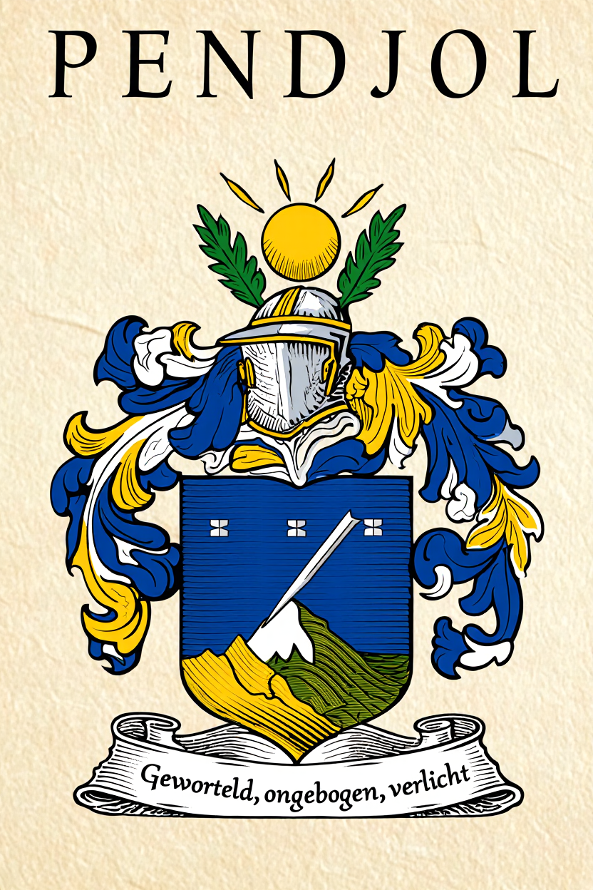 Familiewapen van de achternaam PENDJOL (vergrendeld)