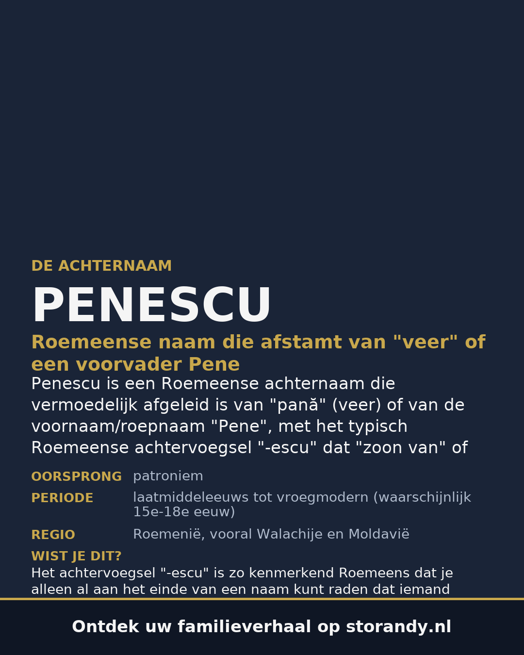 Familiewapen van de achternaam PENESCU