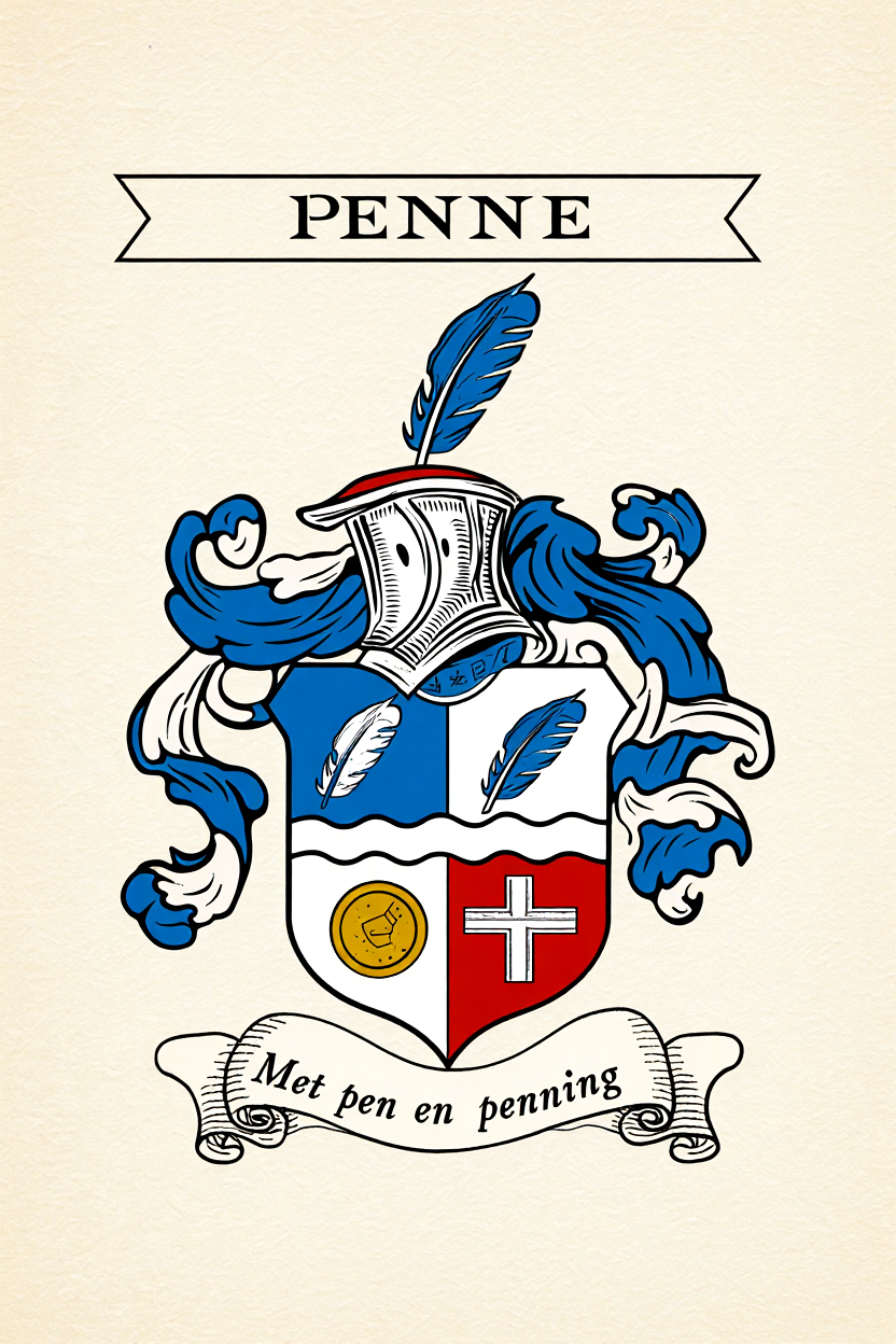 Familiewapen van de achternaam PENNE