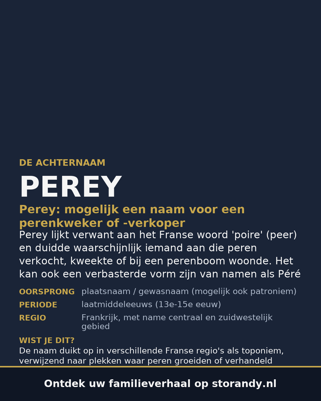 Familiewapen van de achternaam PEREY
