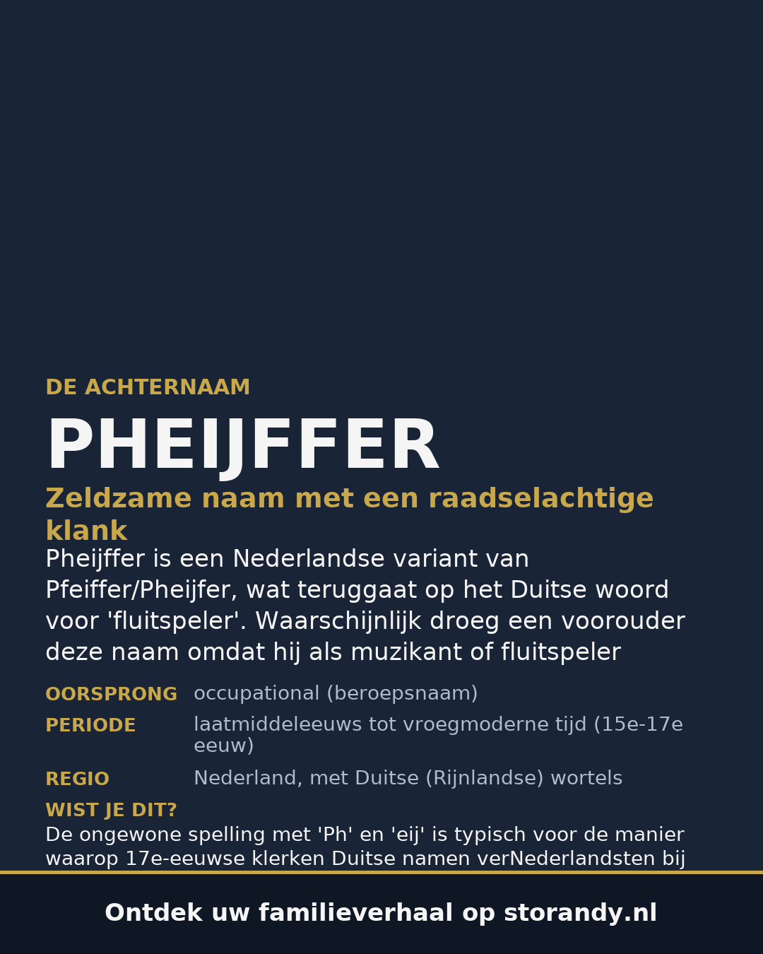 Familiewapen van de achternaam PHEIJFFER