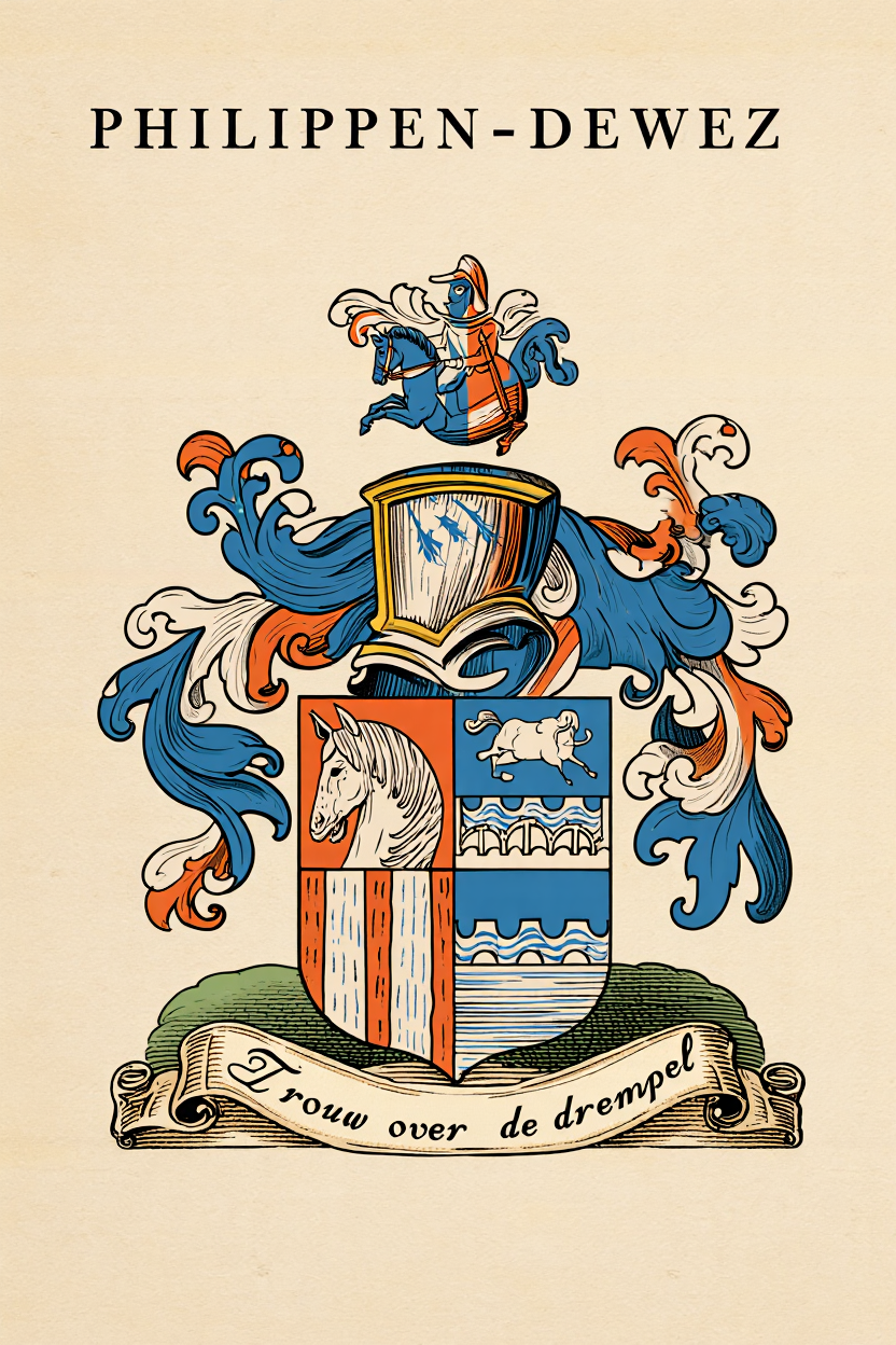 Familiewapen van de achternaam PHILIPPEN-DEWEZ