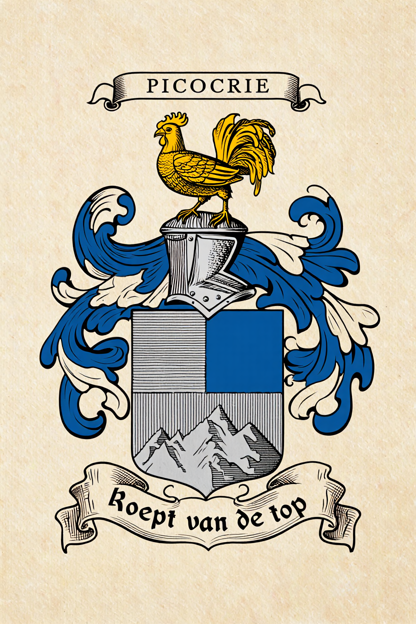 Familiewapen van de achternaam PICOCRIE