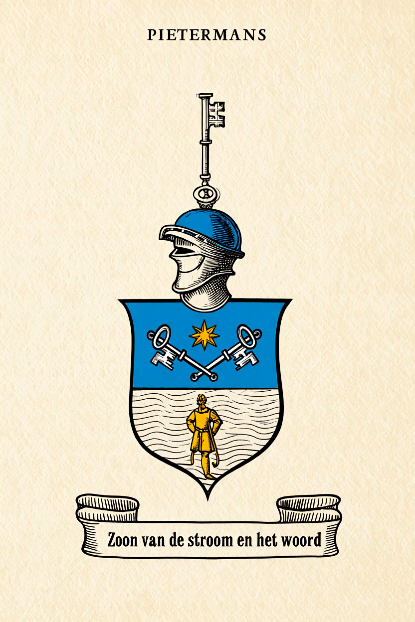 Familiewapen van de achternaam PIETERMANS (vergrendeld)