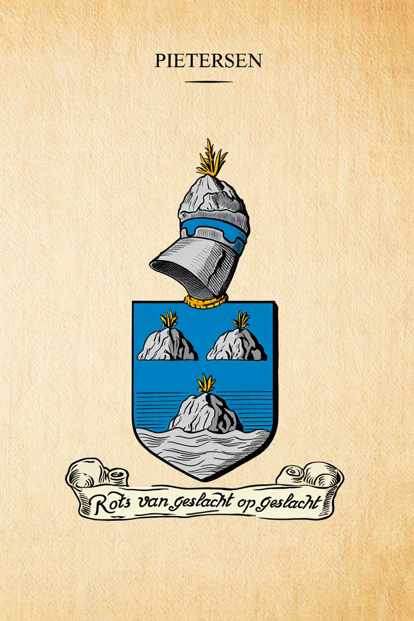 Familiewapen van de achternaam PIETERSEN