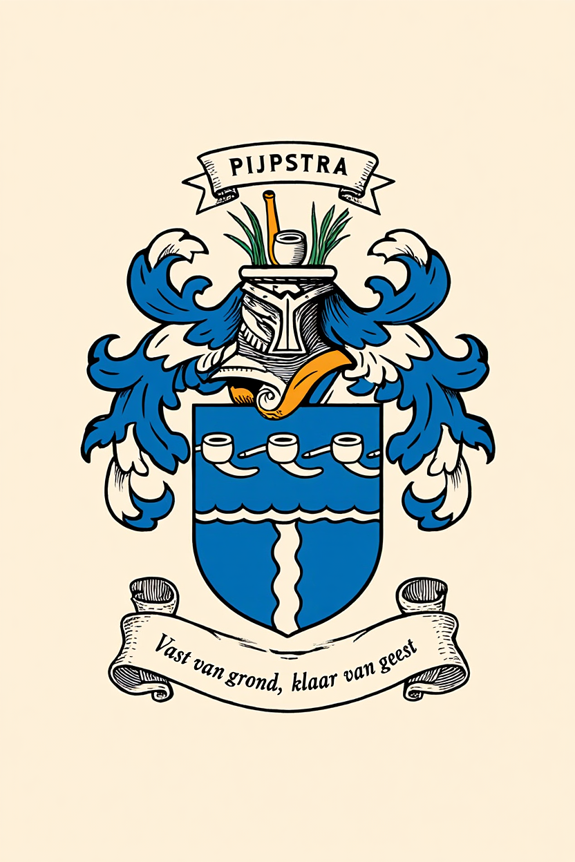 Familiewapen van de achternaam PIJPSTRA (vergrendeld)