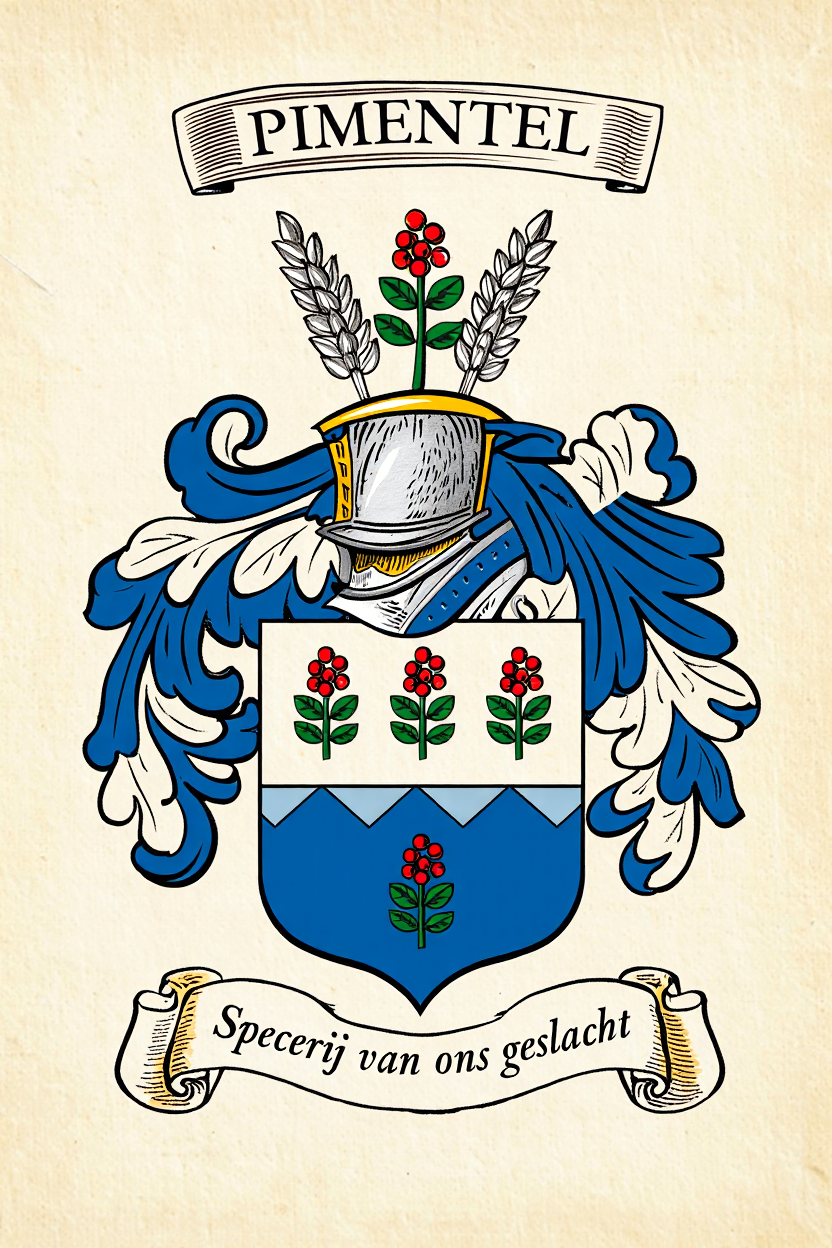 Familiewapen van de achternaam PIMENTEL