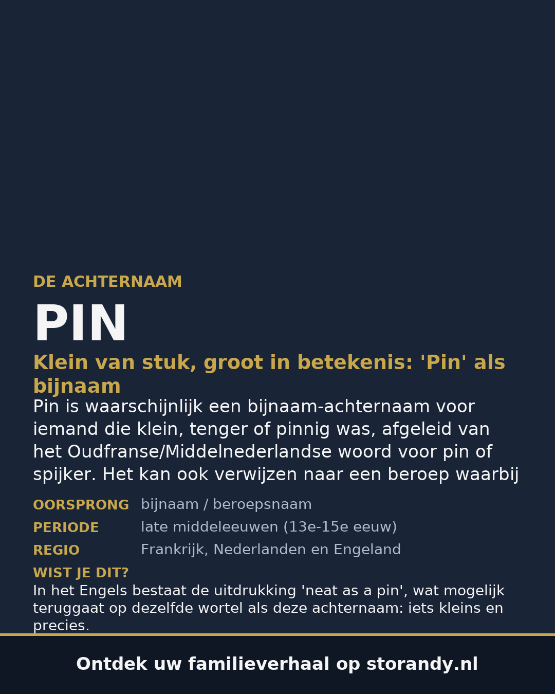 Familiewapen van de achternaam PIN (vergrendeld)