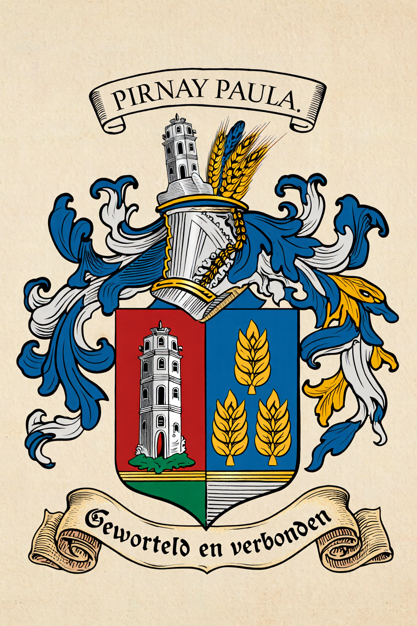 Familiewapen van de achternaam PIRNAY PAULA.