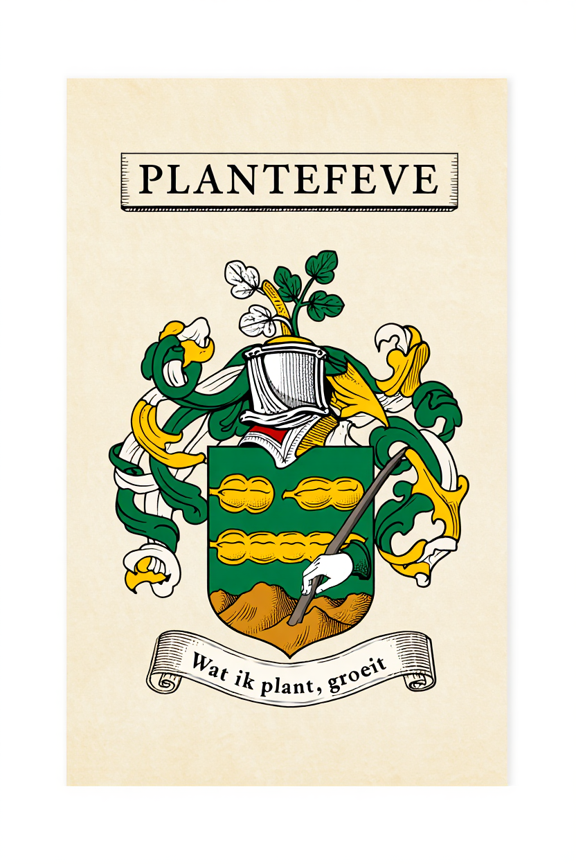 Familiewapen van de achternaam PLANTEFEVE