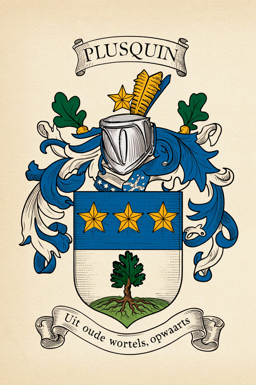 Familiewapen van de achternaam PLUSQUIN