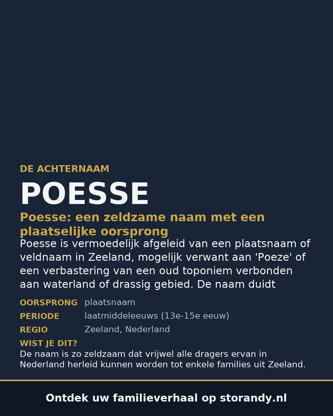 Familiewapen van de achternaam POESSE