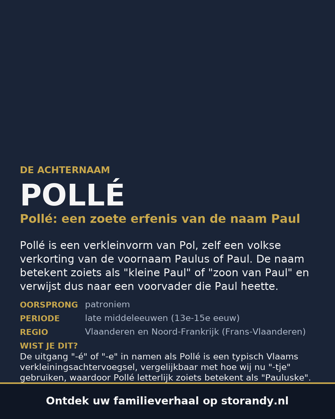 Familiewapen van de achternaam POLLÉ