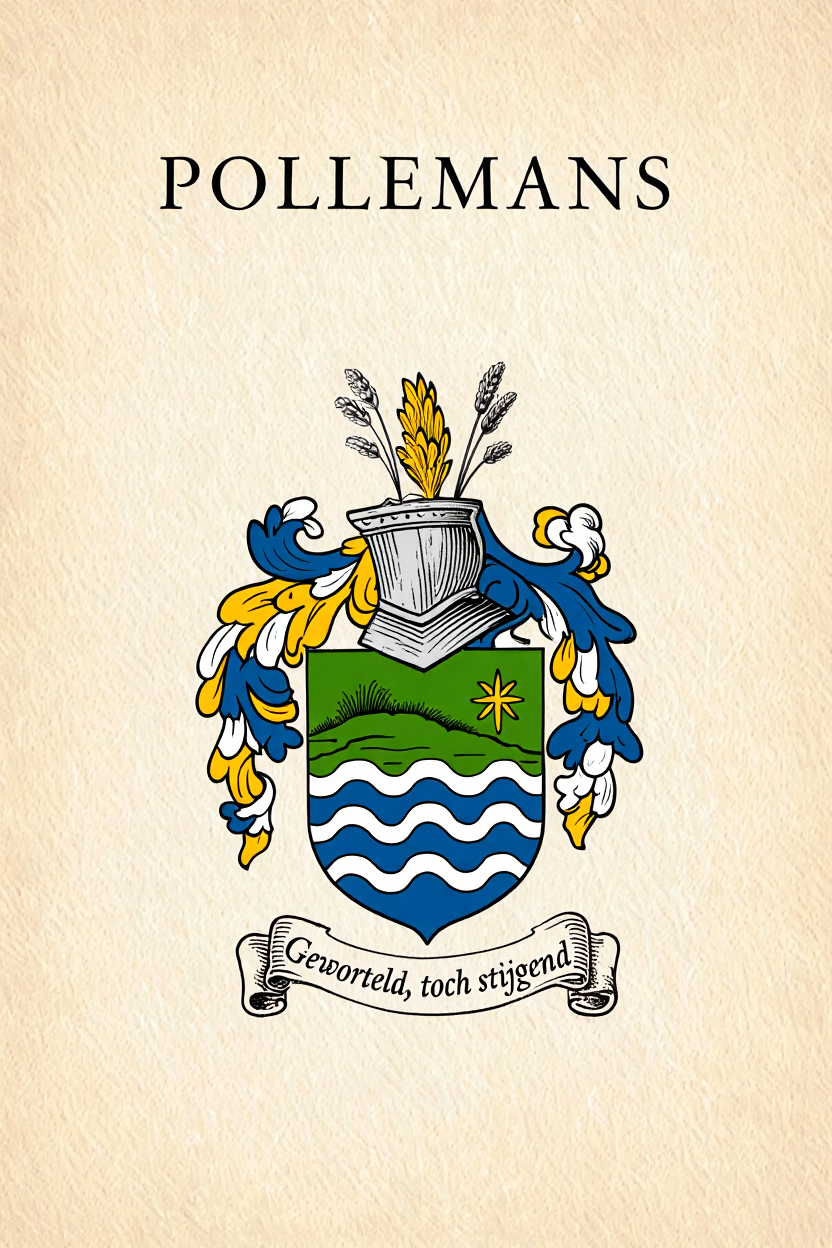 Familiewapen van de achternaam POLLEMANS (vergrendeld)