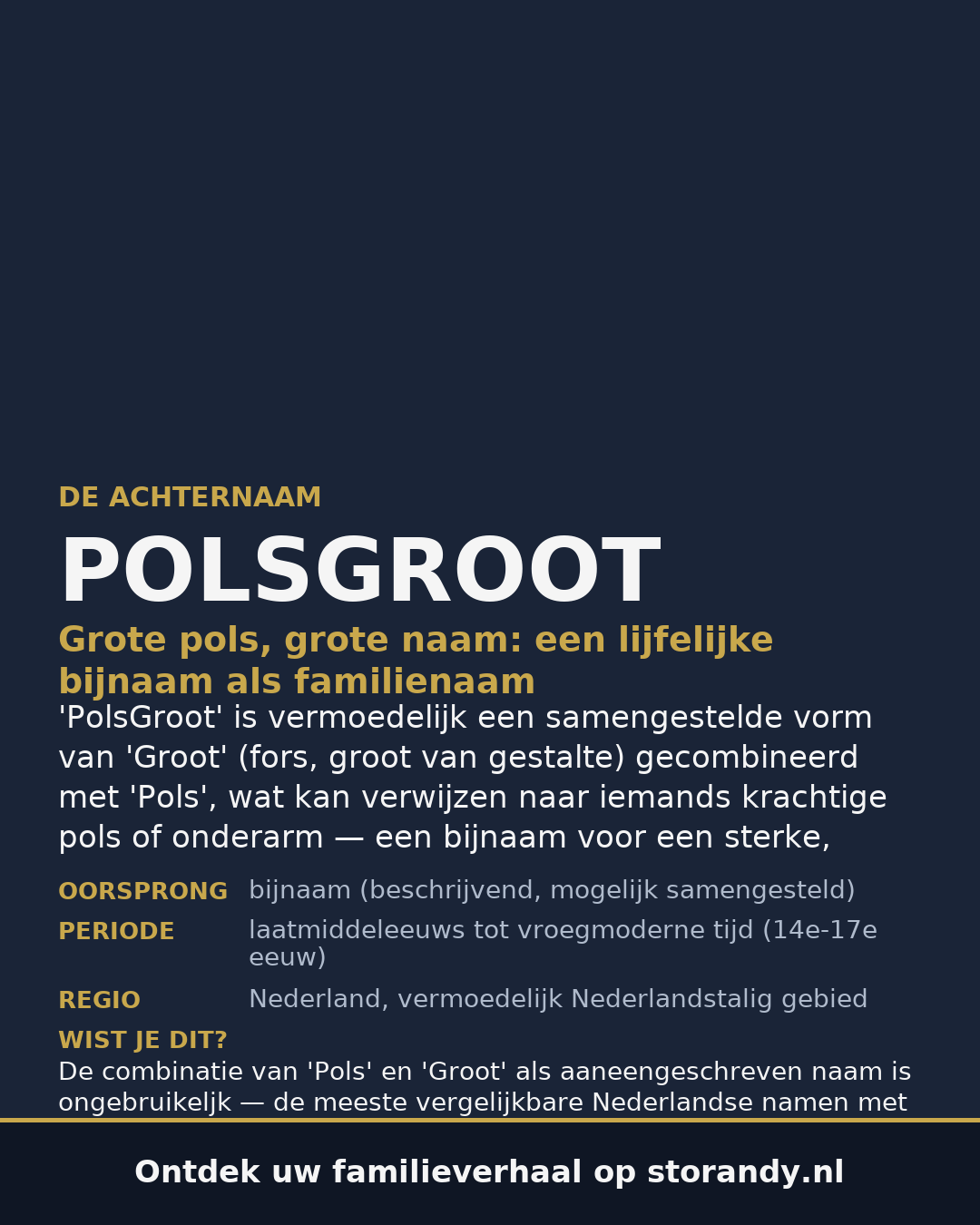 Familiewapen van de achternaam POLSGROOT