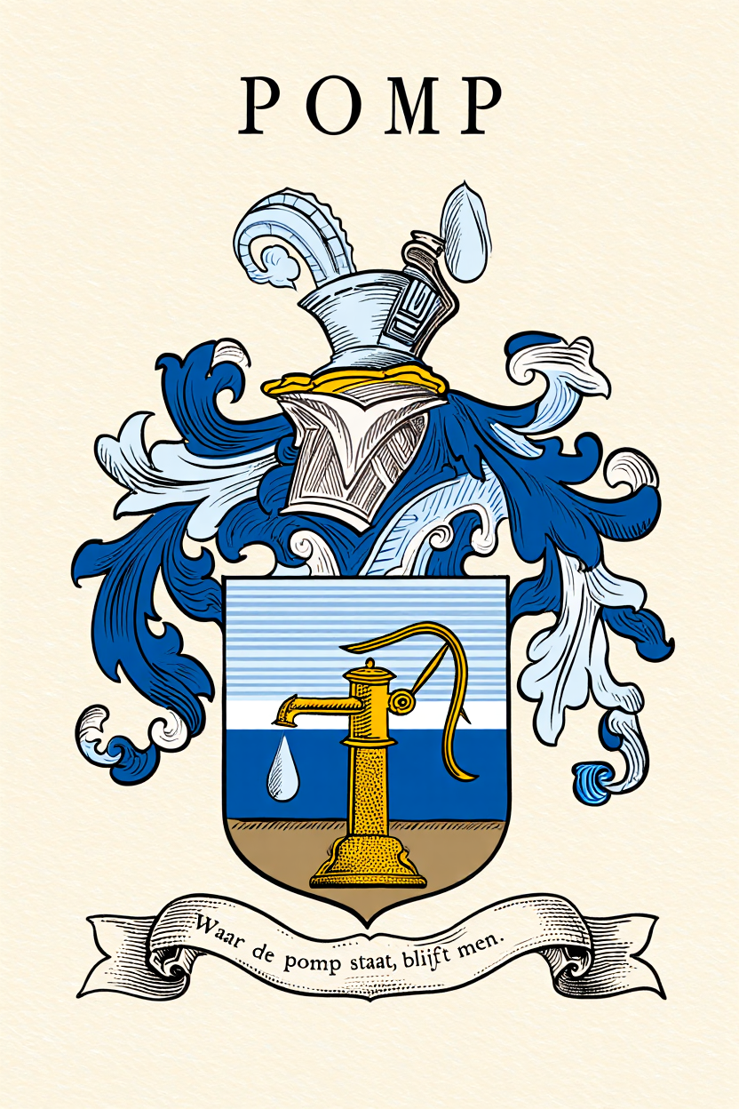 Familiewapen van de achternaam POMP