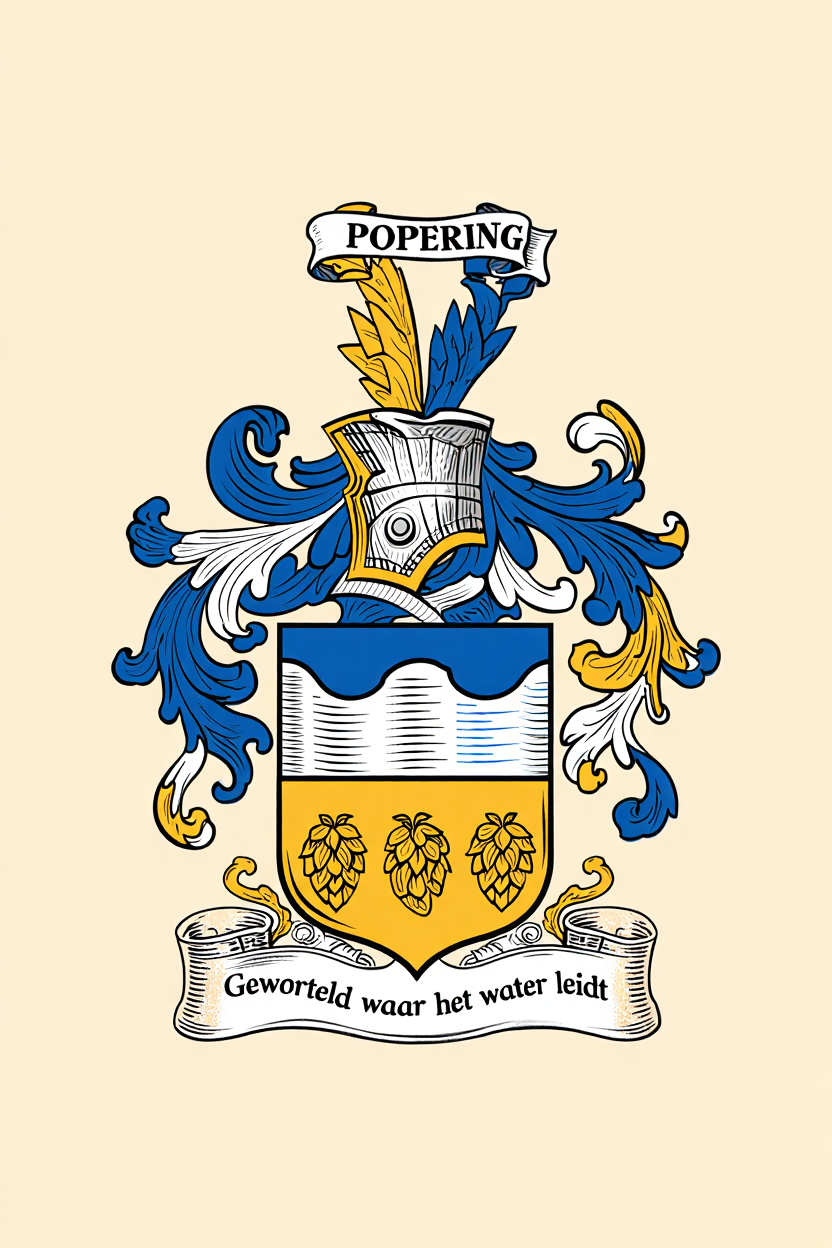 Familiewapen van de achternaam POPERING (vergrendeld)