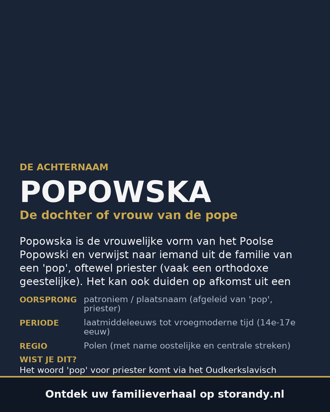 Familiewapen van de achternaam POPOWSKA