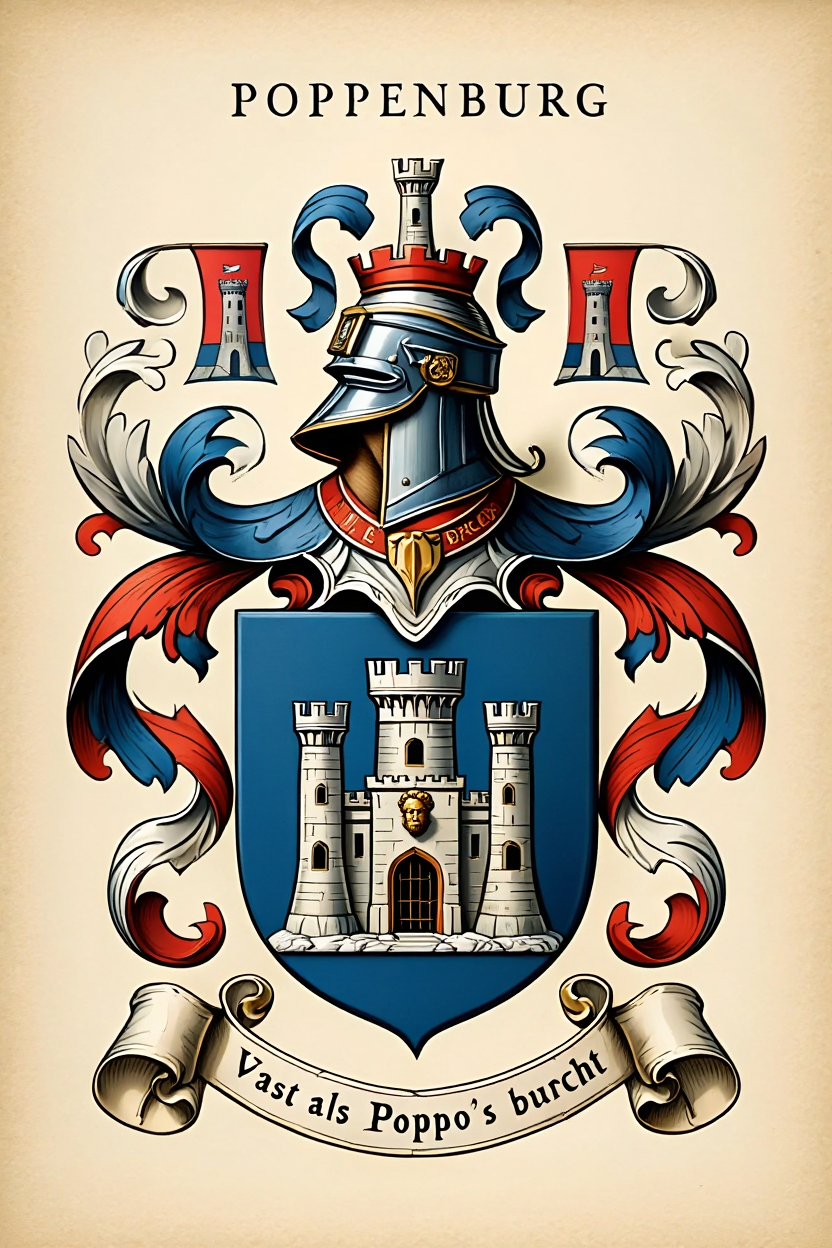 Familiewapen van de achternaam POPPENBURG
