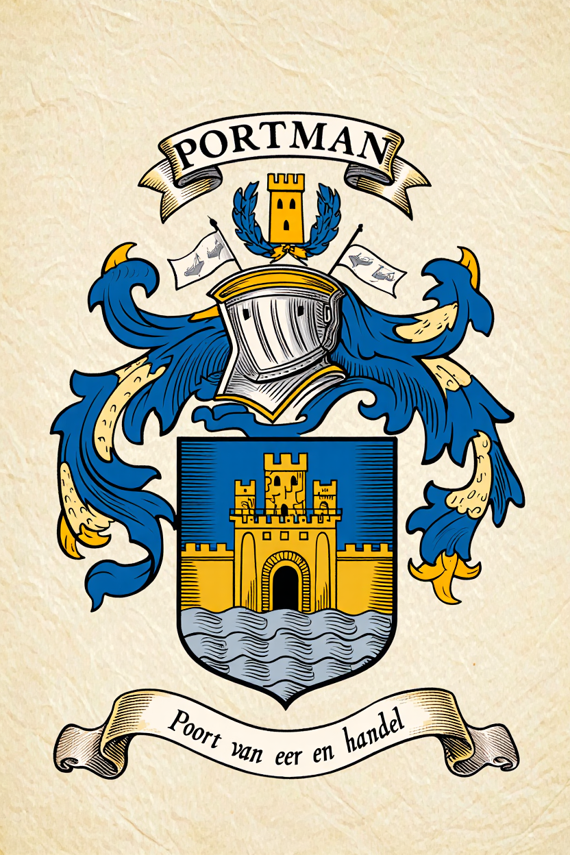 Familiewapen van de achternaam PORTMAN