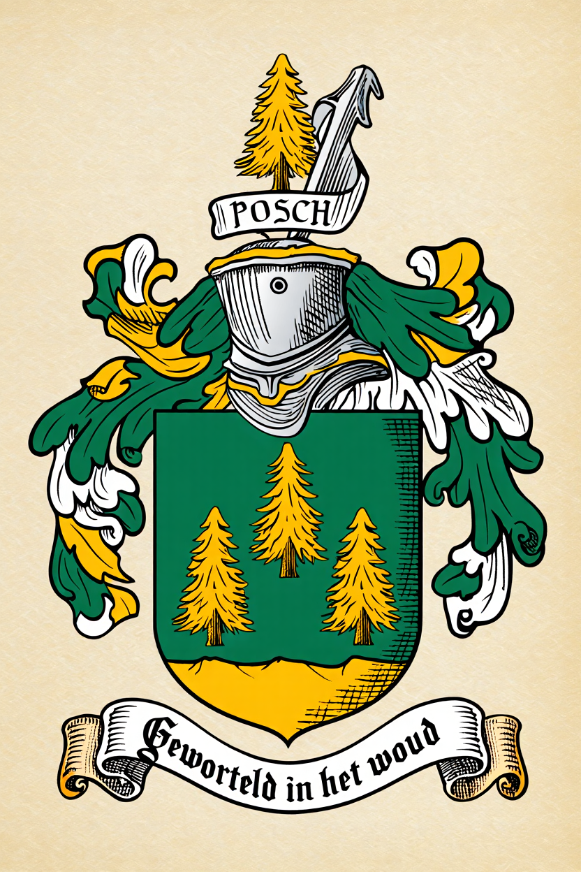 Familiewapen van de achternaam POSCH