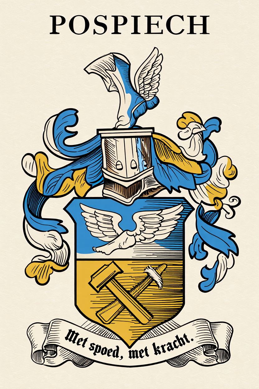 Familiewapen van de achternaam POSPIECH