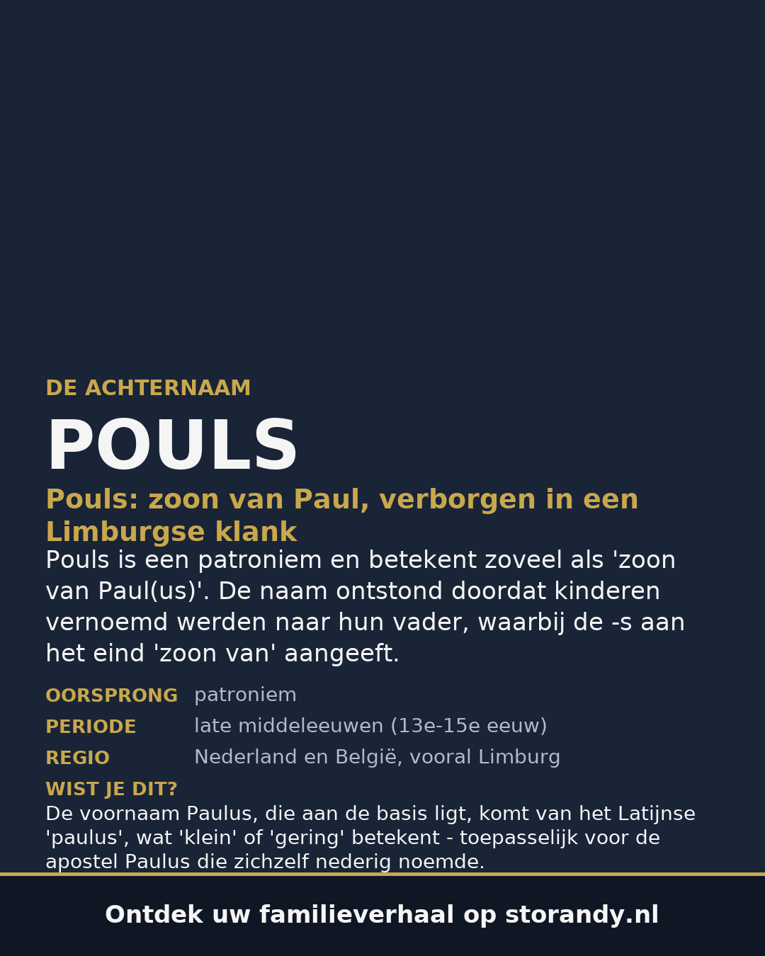 Familiewapen van de achternaam POULS