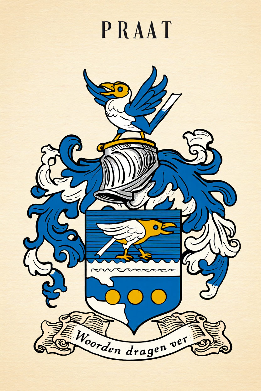 Familiewapen van de achternaam PRAAT
