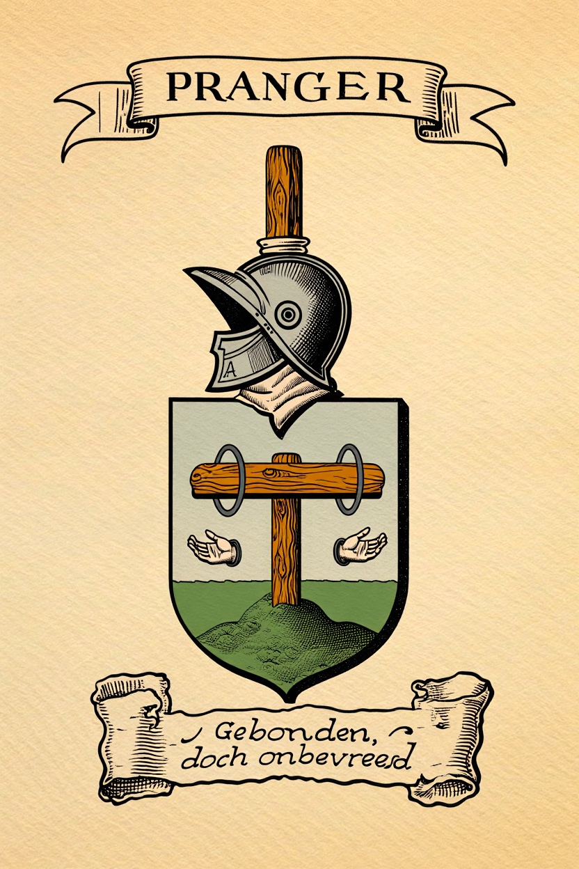 Familiewapen van de achternaam PRANGER (vergrendeld)