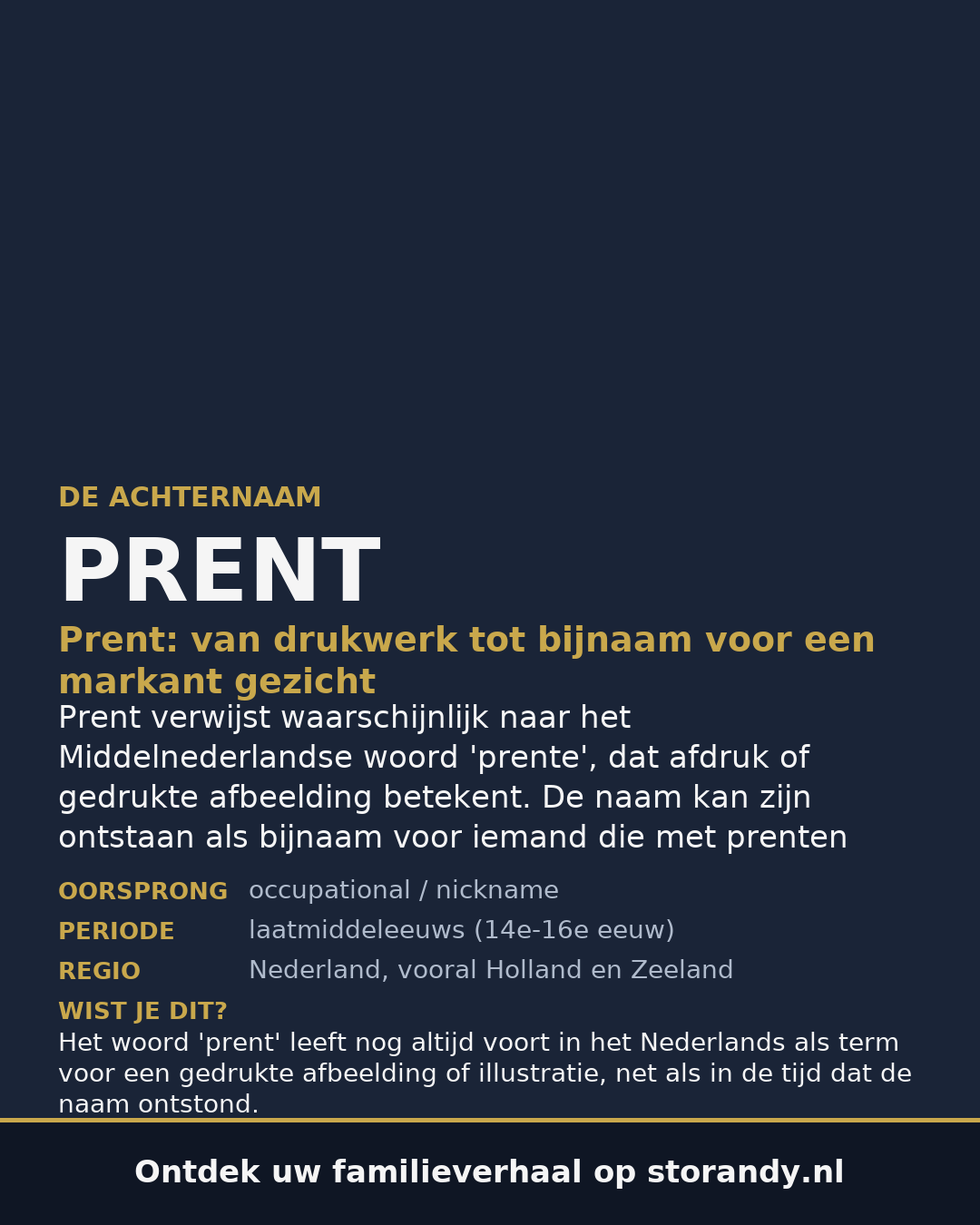 Familiewapen van de achternaam PRENT