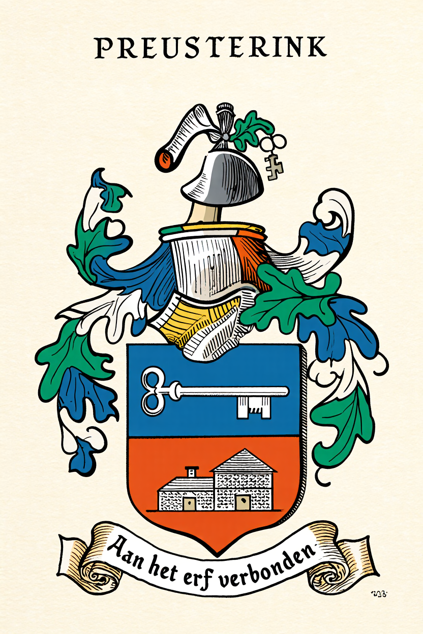 Familiewapen van de achternaam PREUSTERINK