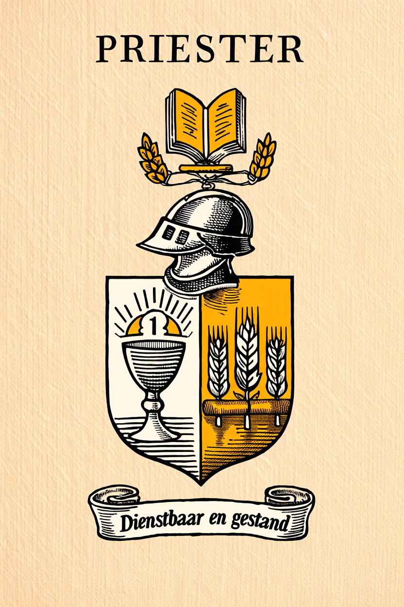 Familiewapen van de achternaam PRIESTER (vergrendeld)
