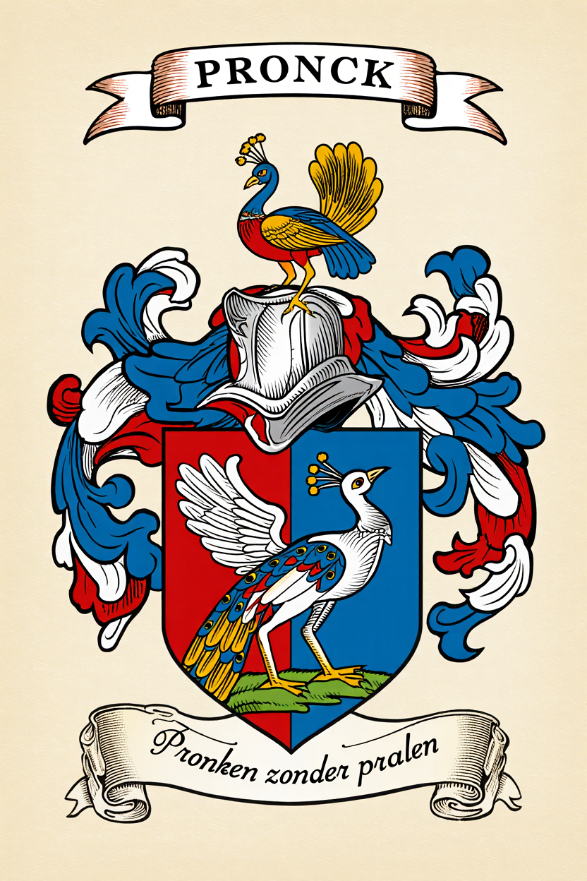 Familiewapen van de achternaam PRONCK