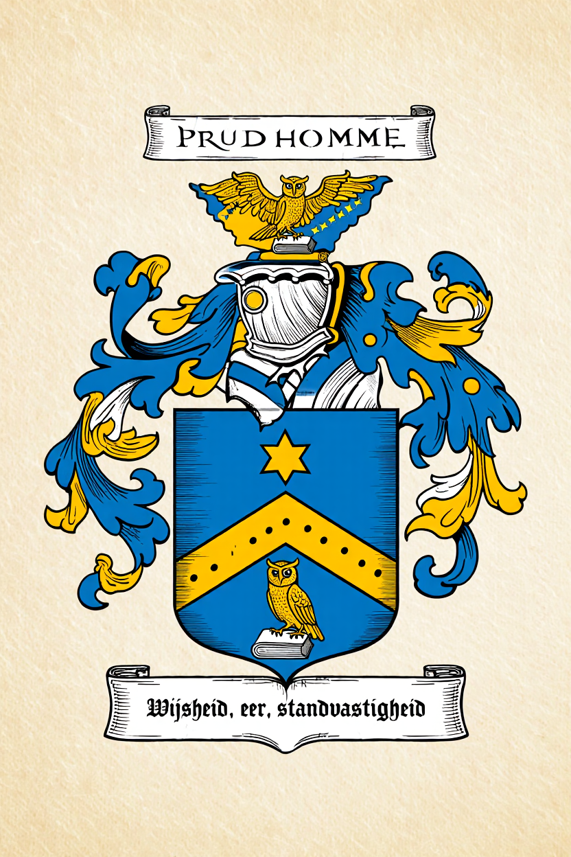 Familiewapen van de achternaam PRUDHOMME
