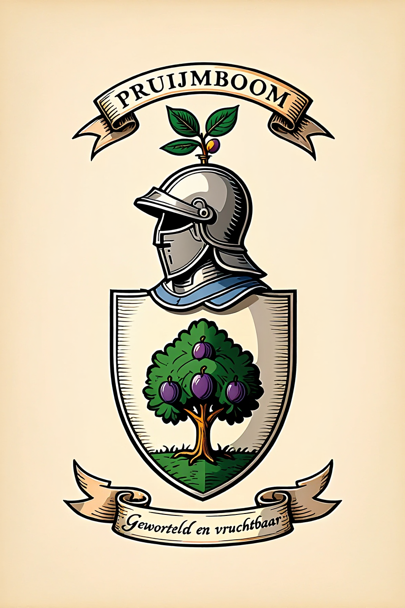 Familiewapen van de achternaam PRUIJMBOOM (vergrendeld)