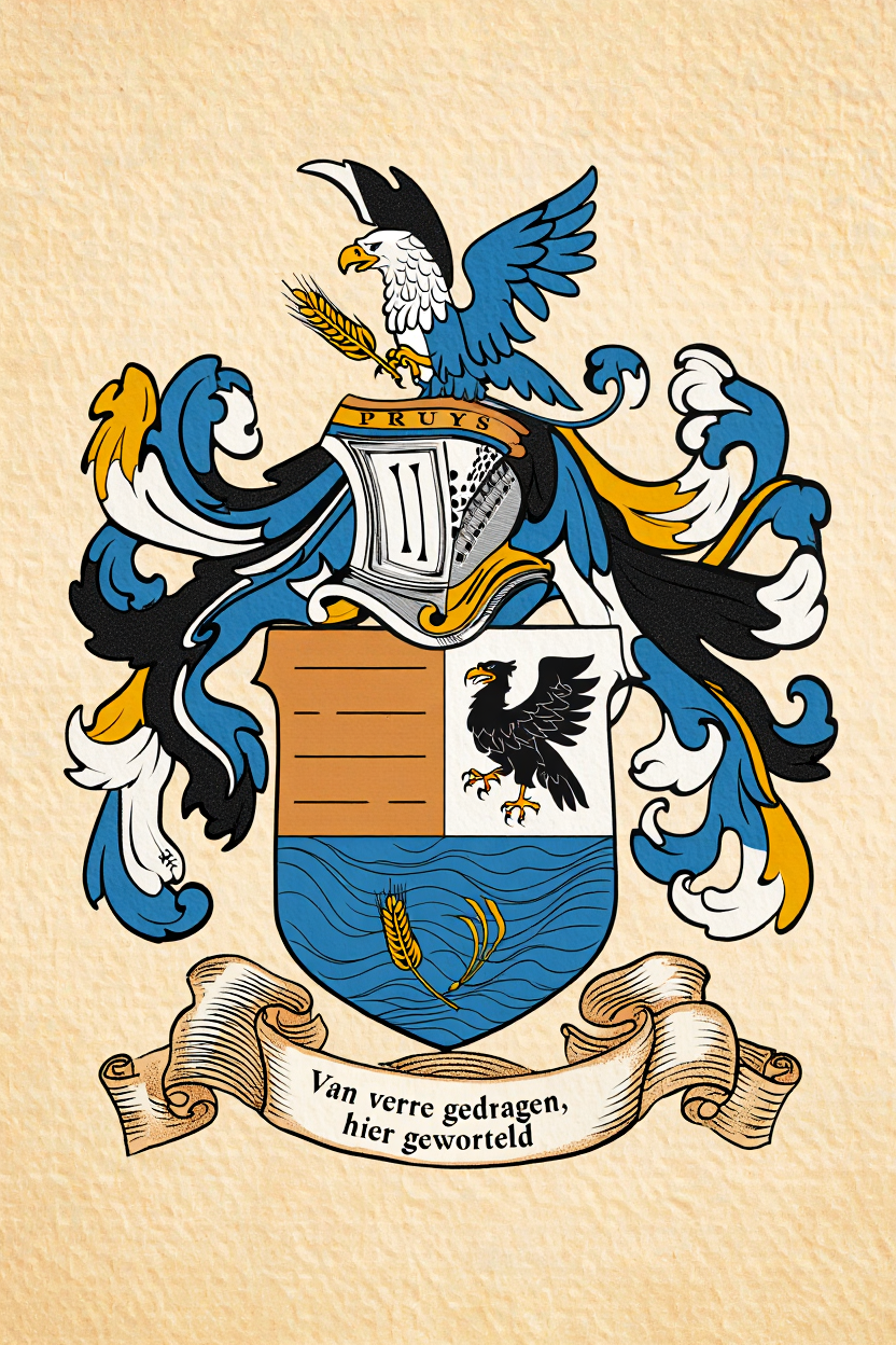 Familiewapen van de achternaam PRUYS (vergrendeld)