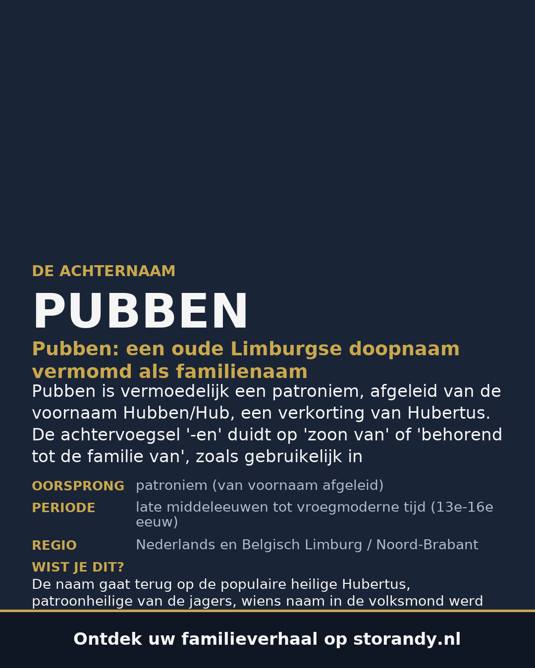 Familiewapen van de achternaam PUBBEN