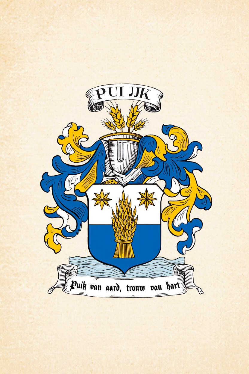 Familiewapen van de achternaam PUIJK (vergrendeld)