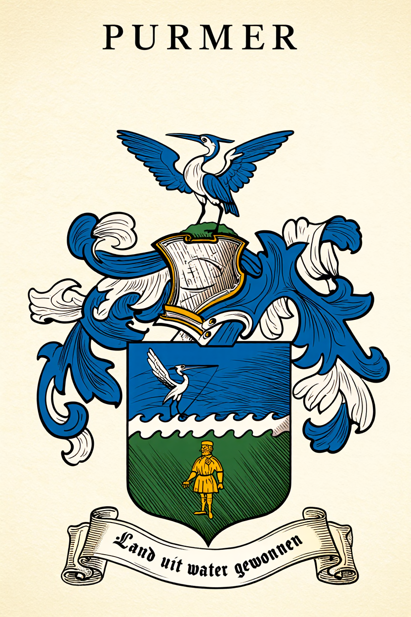 Familiewapen van de achternaam PURMER (vergrendeld)