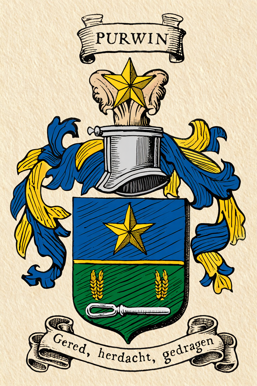 Familiewapen van de achternaam PURWIN