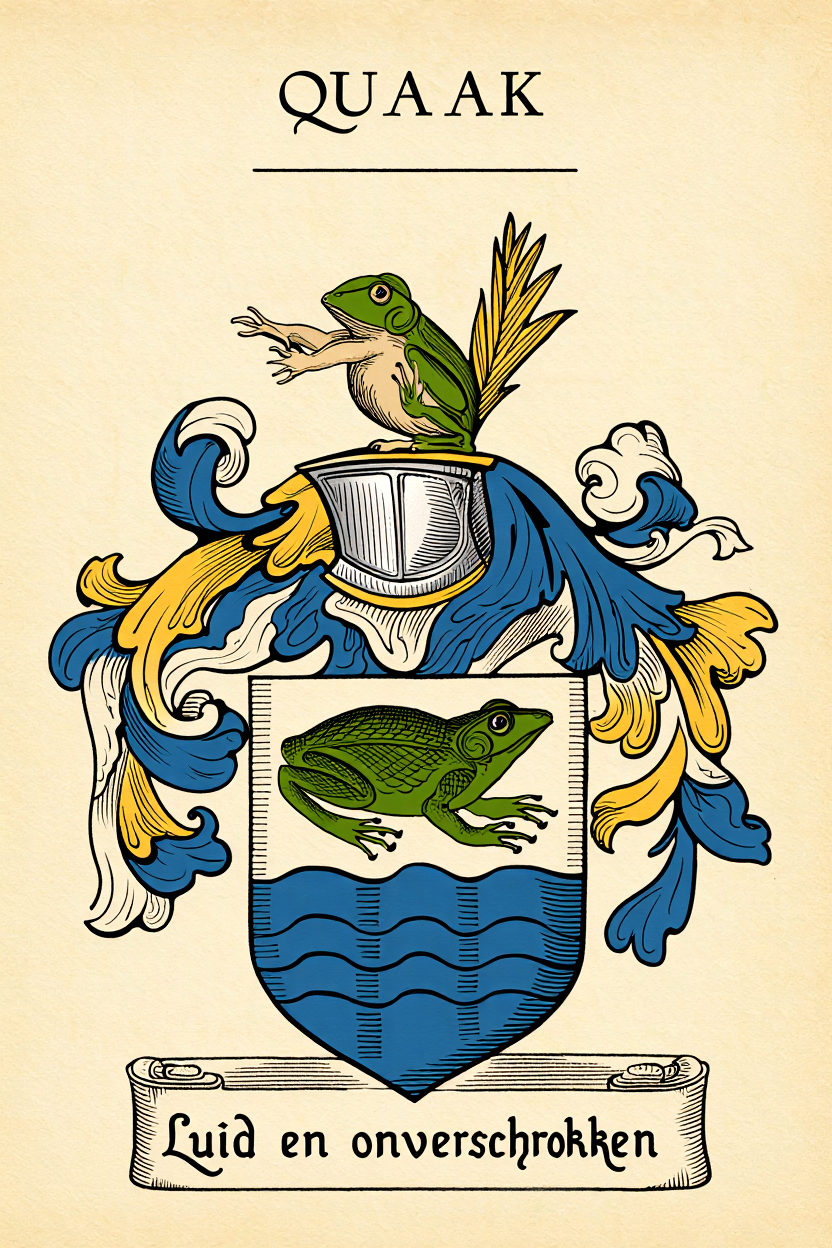 Familiewapen van de achternaam QUAAK