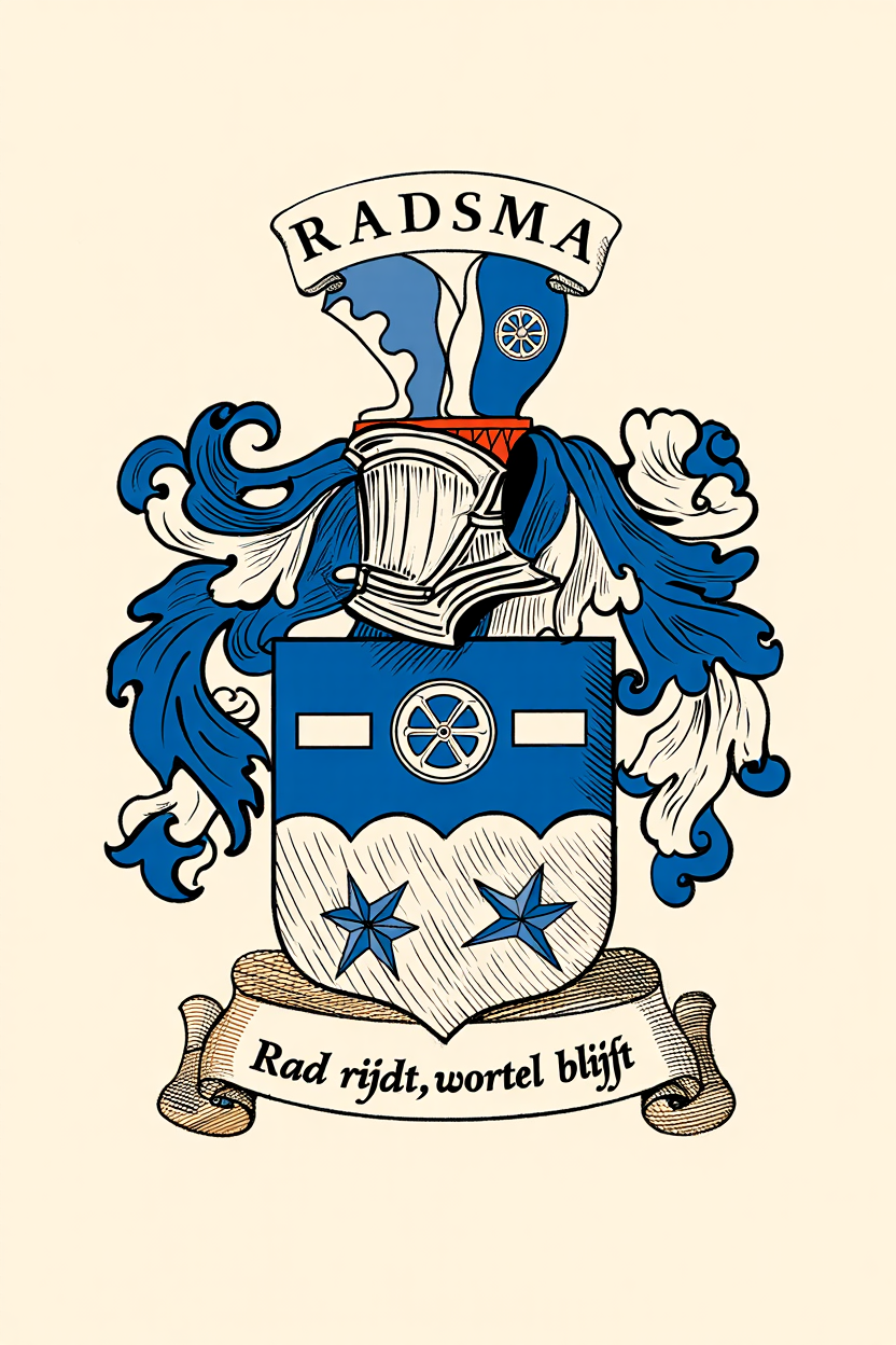 Familiewapen van de achternaam RADSMA
