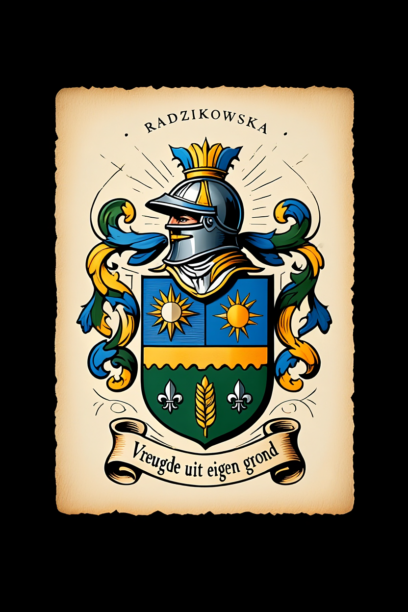 Familiewapen van de achternaam RADZIKOWSKA (vergrendeld)