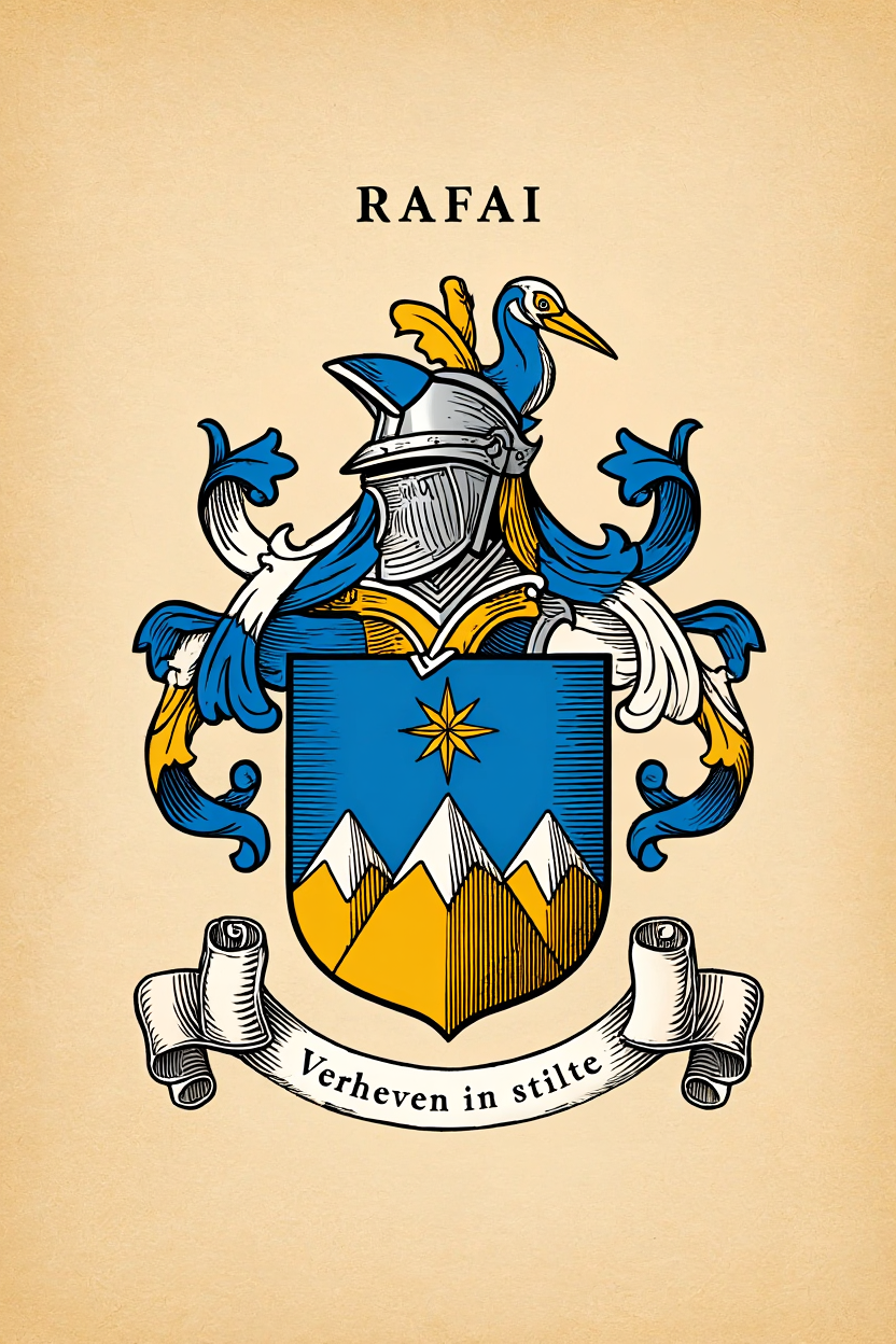 Familiewapen van de achternaam RAFAI (vergrendeld)