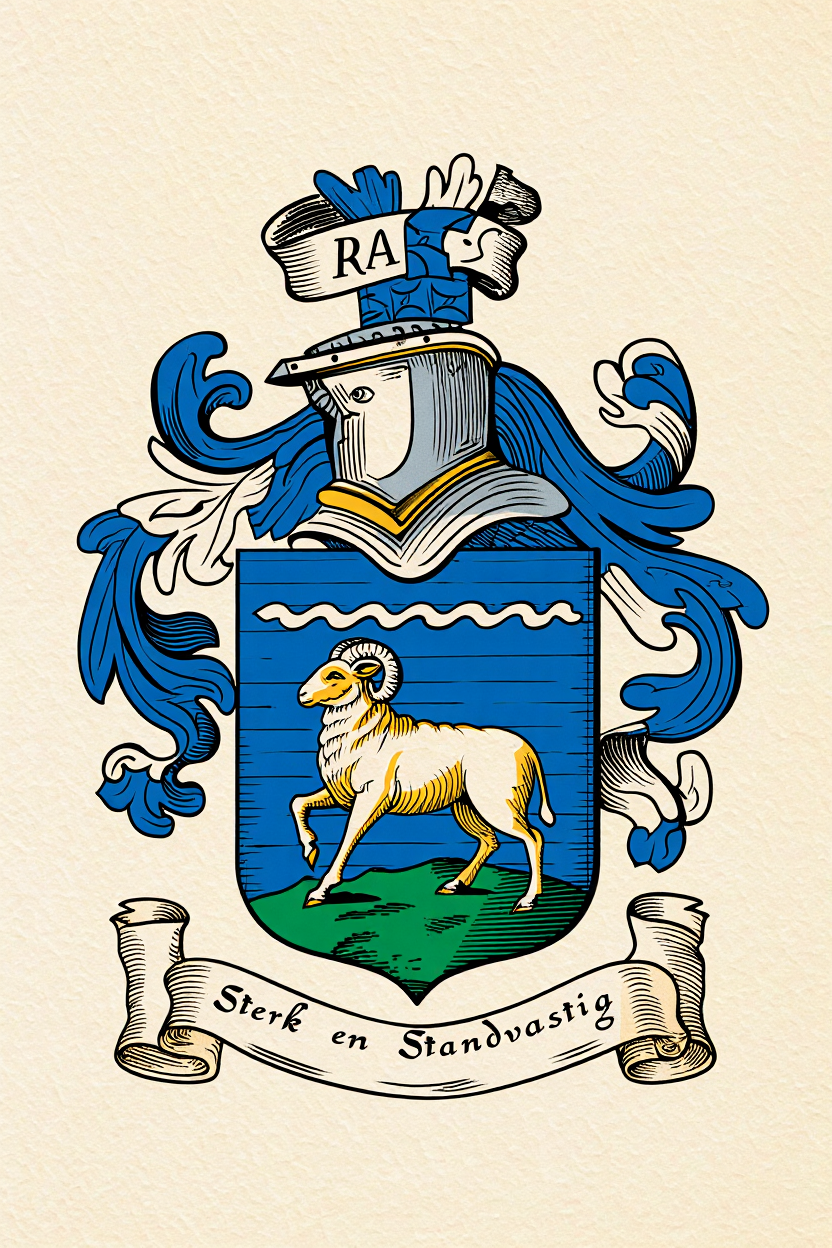 Familiewapen van de achternaam RAM (vergrendeld)