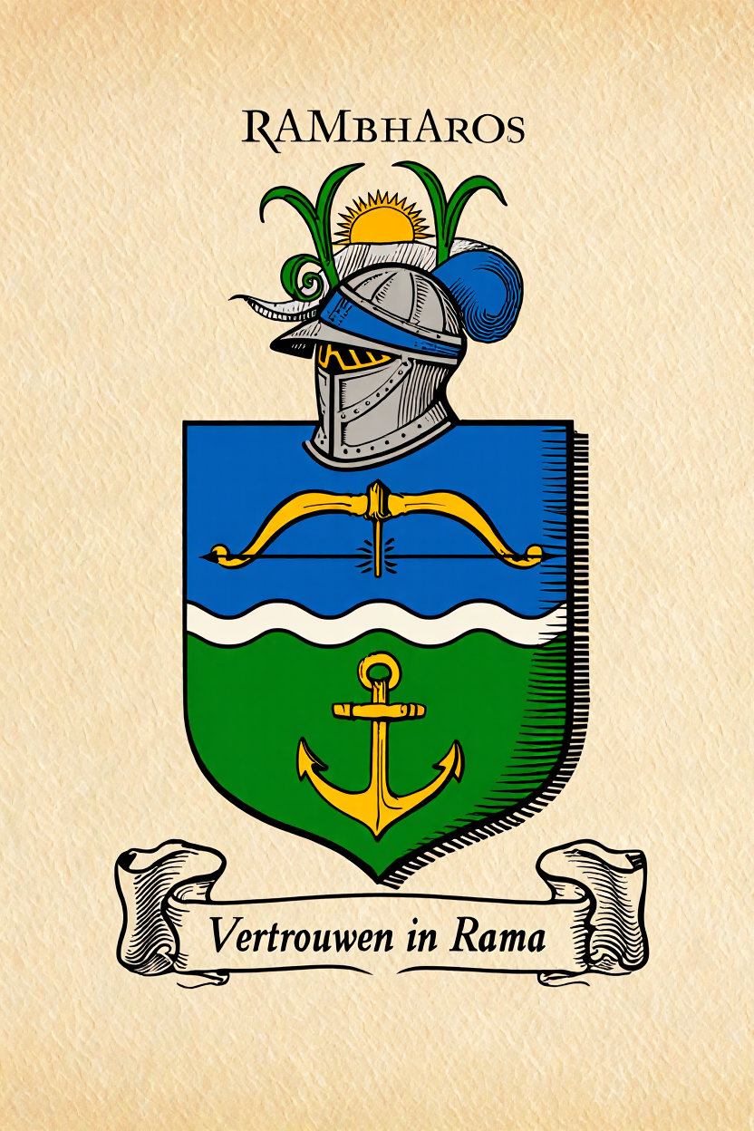 Familiewapen van de achternaam RAMBHAROS (vergrendeld)